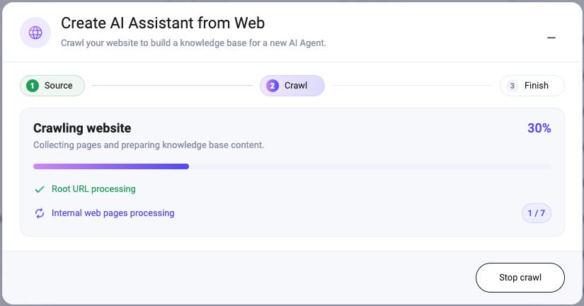 Create from Web crawling