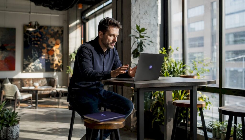 Product manager evaluating voice assistant software