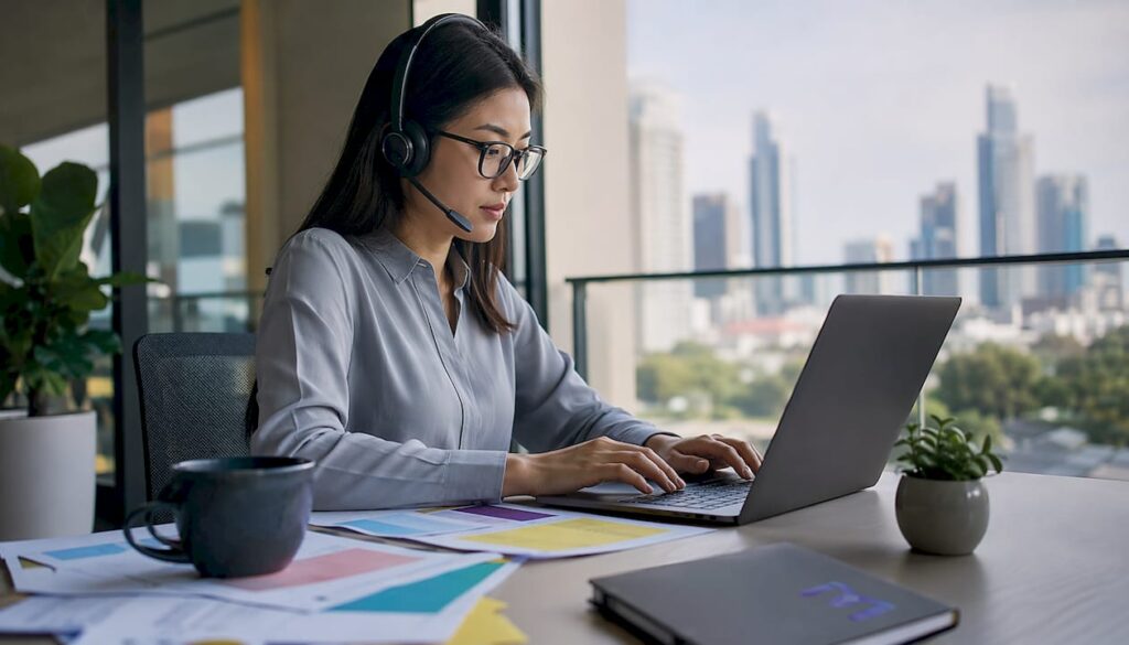 Contact center agent using conversation analytics AI