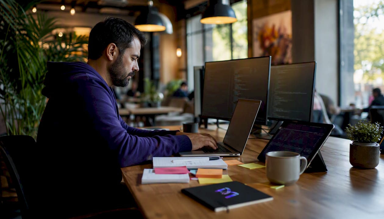 Developer coding chatbot software