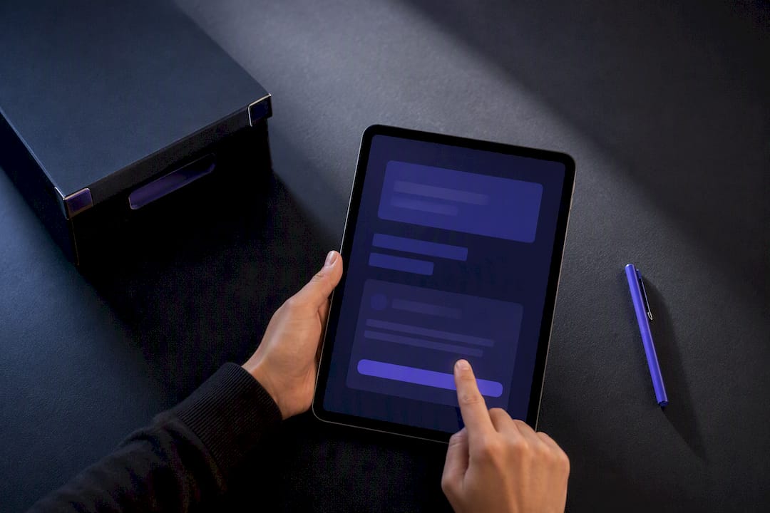 Hands reviewing chatbot data deletion request
