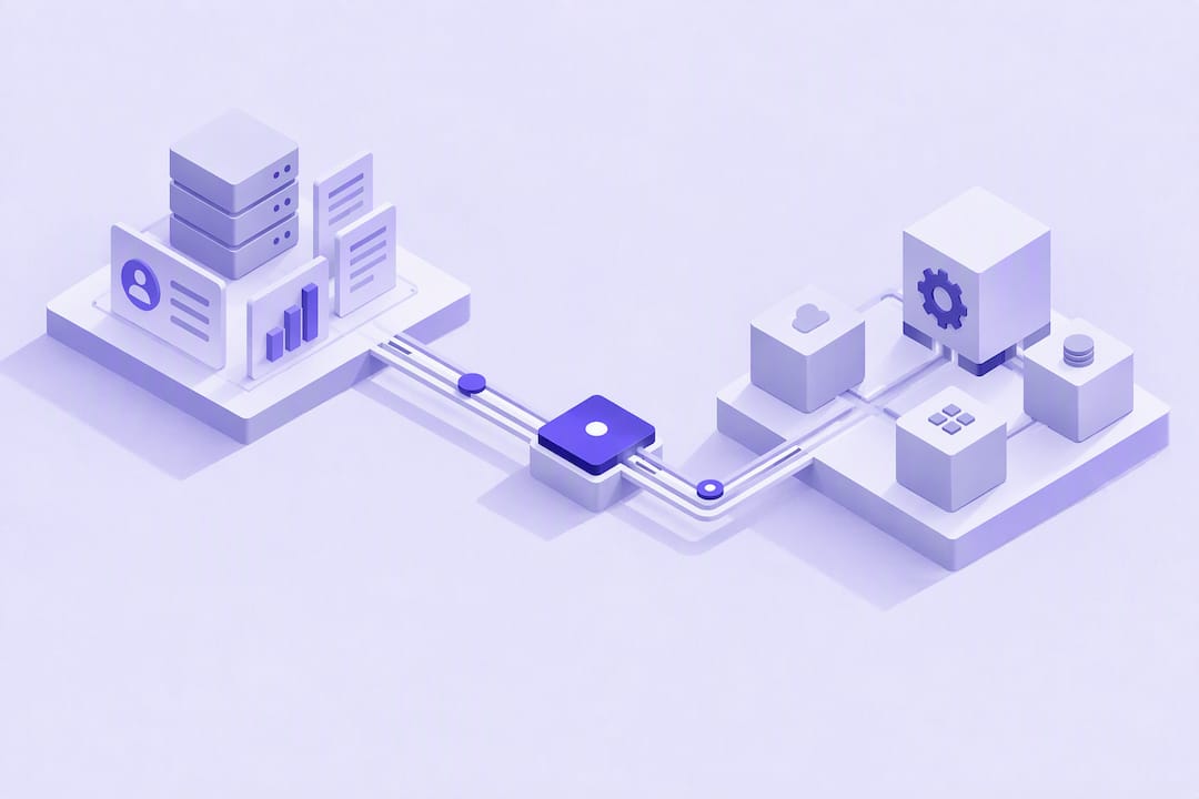 Estructuras vinculadas que reflejan la integración CRM