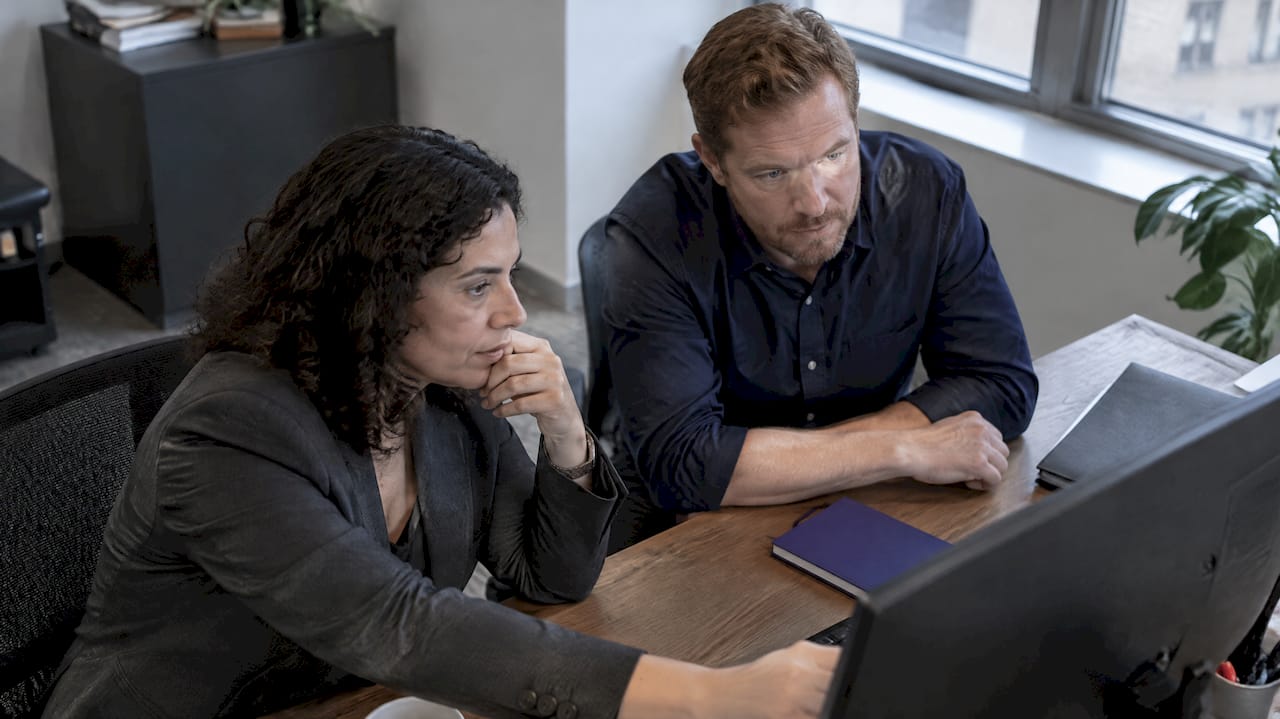 Compliance team reviewing chatbot data controls