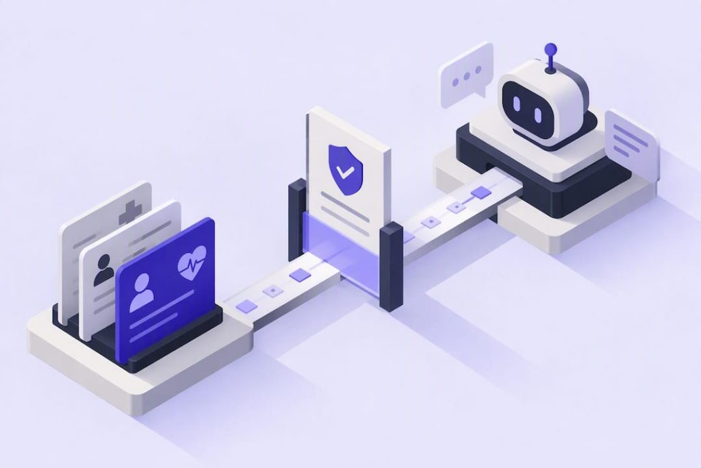Ilustración geométrica de los límites de cumplimiento del chatbot